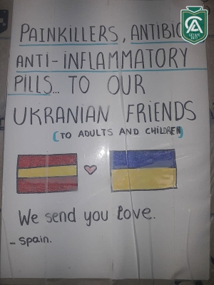 Ayuda a Ucrania: Colegios Los Ángeles de Getafe