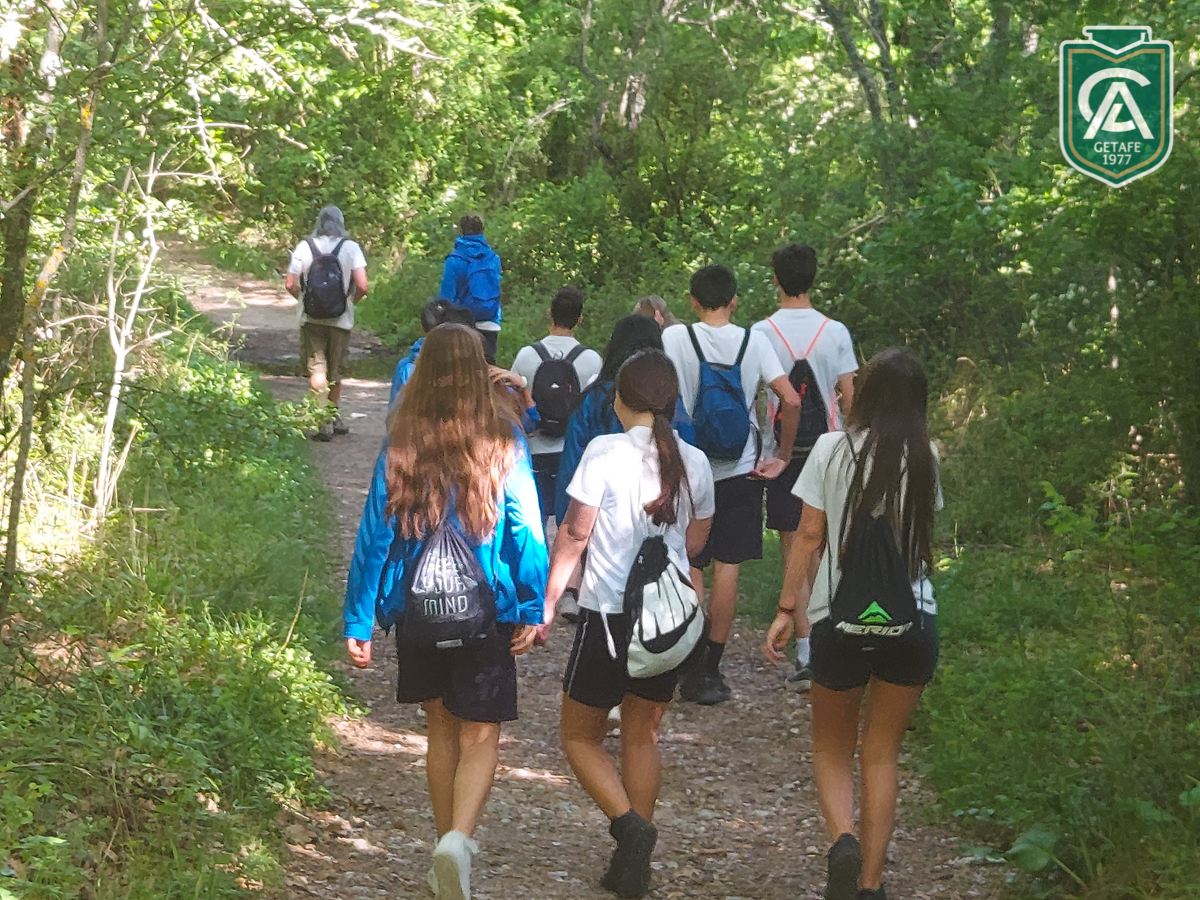 Alumnos del Colegio Los Ángeles de excursión en el bosque de la Herrería
