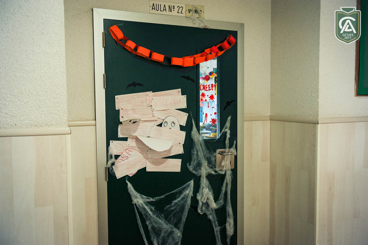 Decoración de halloween del Colegio Los Ángeles