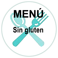 Menú sin gluten