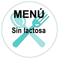 Menú sin lactosa
